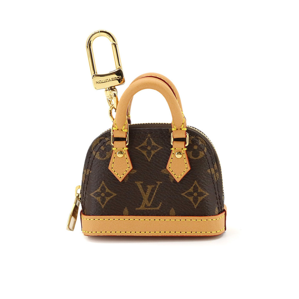 Louis Vuitton Monogram Accessory Bag Charm Micro Alma Keychain Brown M00995